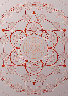 Red Orange Sacred Geometry