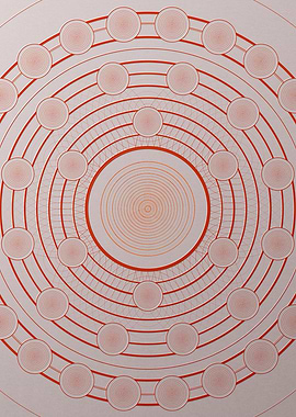 Red Orange Sacred Geometry