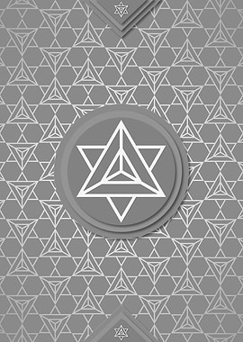 Gray White Glyph Pattern