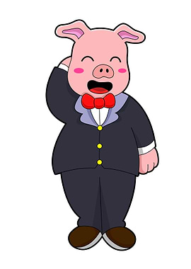Pig Groom Wedding Suit