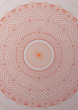 Red Orange Sacred Geometry