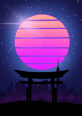 Japanese retro city