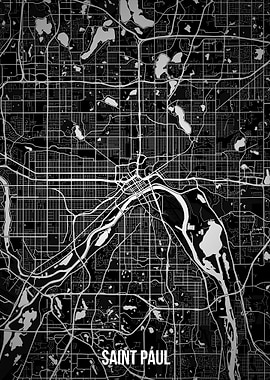 Saint Paul dark map