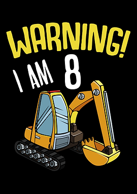 Truck 8th Birthday Boy