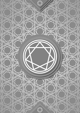 Gray White Glyph Pattern