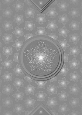 Gray Sacred Geometry Glyph