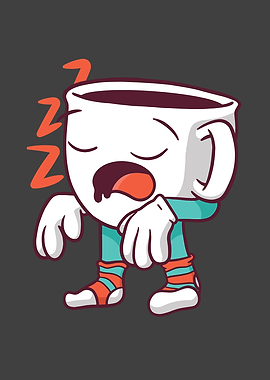Coffee Cup Sleep Walking