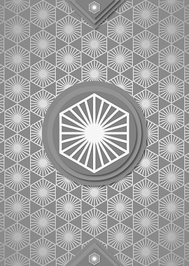Gray Sacred Geometry Glyph