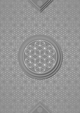 Gray Sacred Geometry Glyph