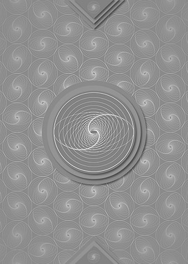 Gray Sacred Geometry Glyph