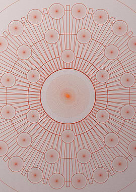 Red Orange Sacred Geometry