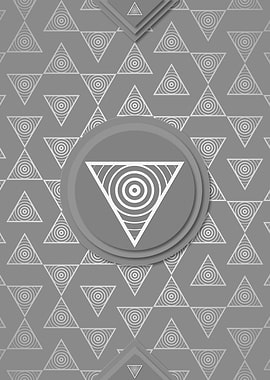 Gray White Glyph Pattern