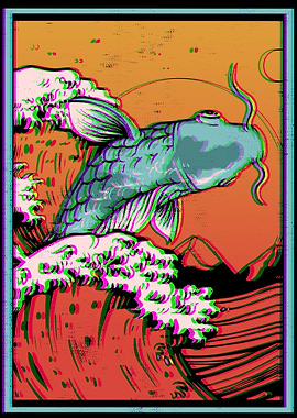 Retro Fishing Fisherman