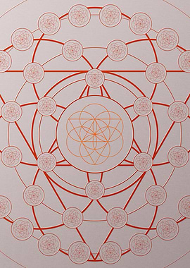 Red Orange Sacred Geometry