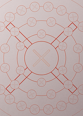 Red Orange Sacred Geometry