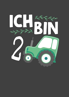 2nd birthday tractor for