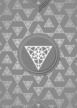 Gray Glyph Mandala Rune