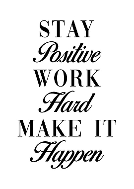 Stay Positive Saying Lucky