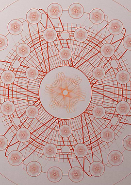 Red Orange Sacred Geometry