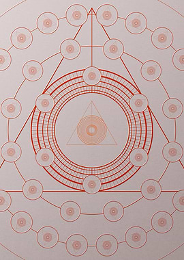 Red Orange Sacred Geometry