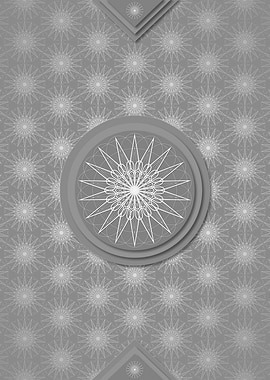 Gray Sacred Geometry Glyph