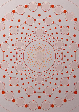 Red Orange Sacred Geometry