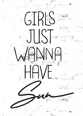 Funny Girls Sun Wall Art