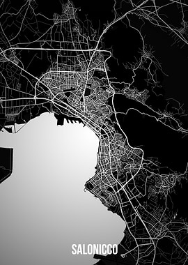 Salonicco dark map