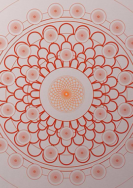 Red Orange Sacred Geometry