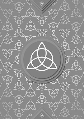 Gray White Glyph Pattern