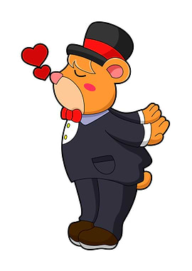 Bear Groom Wedding Love