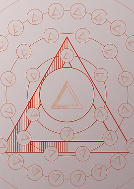 Red Orange Sacred Geometry