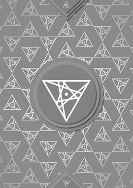 Gray White Glyph Pattern