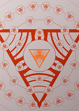 Red Orange Sacred Geometry