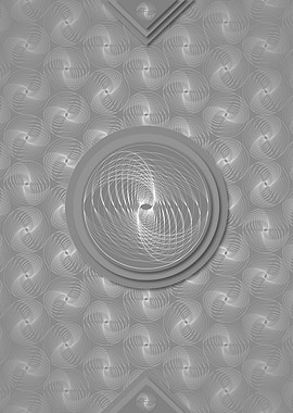 Gray Geometric Glyph Rune