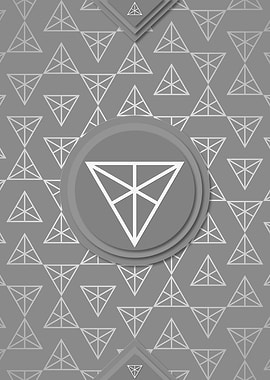 Gray White Glyph Pattern