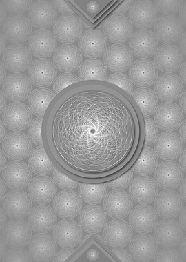 Gray Sacred Geometry Glyph