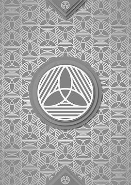 Gray Geometric Glyph Rune