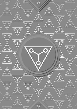 Gray Glyph Mandala Rune