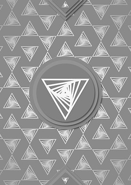 Gray White Glyph Pattern