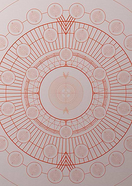 Red Orange Sacred Geometry