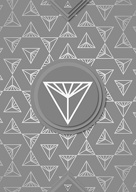 Gray Geometric Glyph Rune