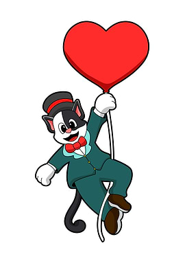 Cat Groom Wedding Balloon