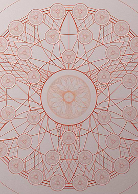 Red Orange Sacred Geometry