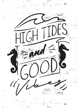 Seahorse Summer Quote Art