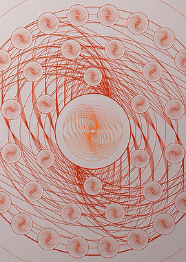 Red Orange Sacred Geometry