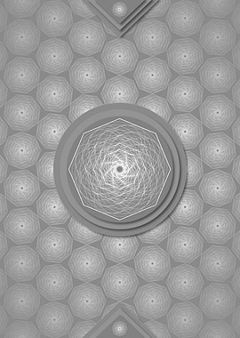 Gray Sacred Geometry Glyph