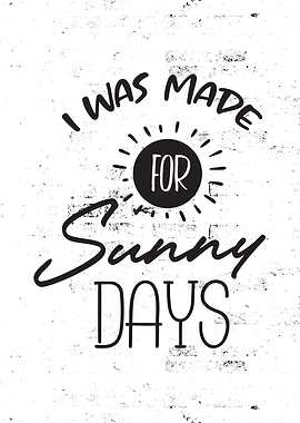 Sunny Days Text Wall Art