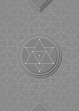 Gray White Glyph Pattern