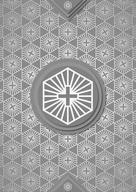 Gray Sacred Geometry Glyph